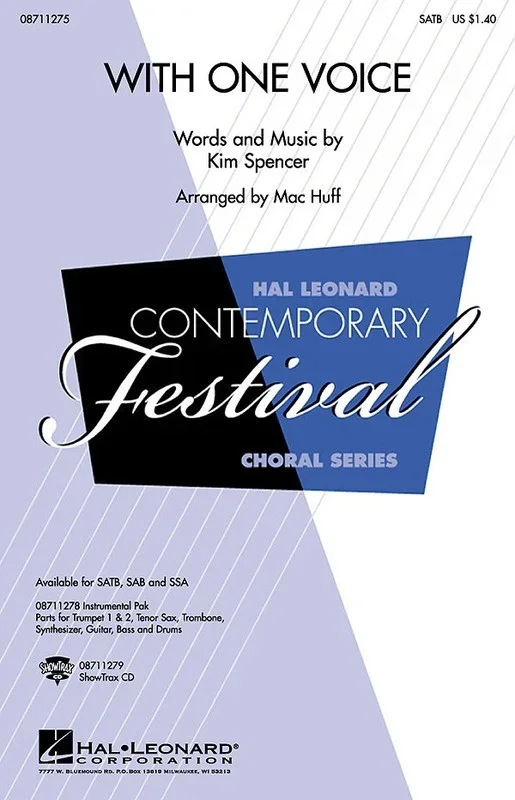 With One Voice Ed Spencer SATB (Octavo)
