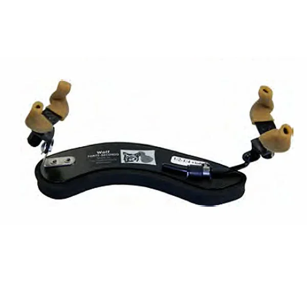 Wolf Forte Secondo Coloured Shoulder Rest for Violin in Black (1/4 – 1/2)