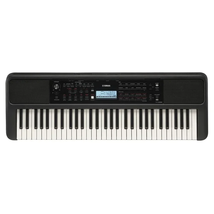 Yamaha 61-key entry-level portable keyboard. Includes PA130 power adapter.