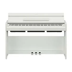 Yamaha Arius YDP-S35 Slim-Sized 88-Weighted Key Digital Piano Console – Matte White
