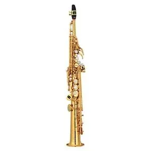 Yamaha Custom Z Series YSS-82Z Professional Bb Soprano Saxophone with One Piece Straight Neck – Gold Lacquer