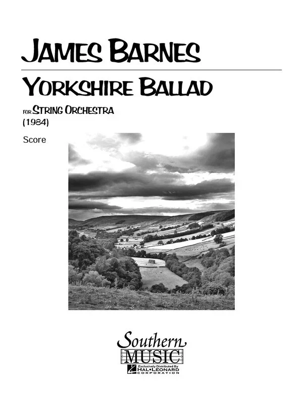 Yorkshire Ballad So3 Score Only (Music Score)