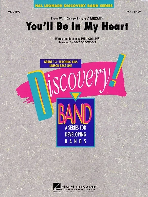 You’ll Be In My Heart Discovery Concert Band 1 (Music Score/Parts)