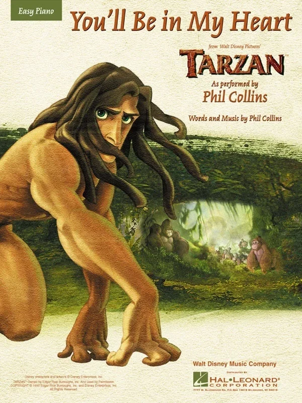 You’ll Be In My Heart From Tarzan Easy Piano (Single Music Sheet)