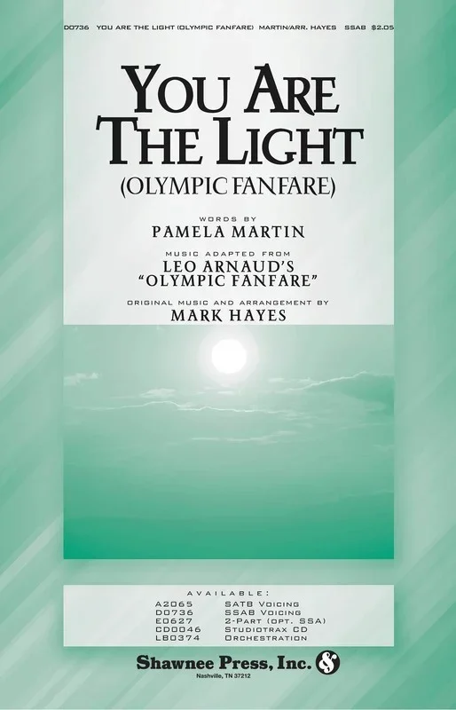 You Are The Light Olympic Fanfare 2-Pt Book