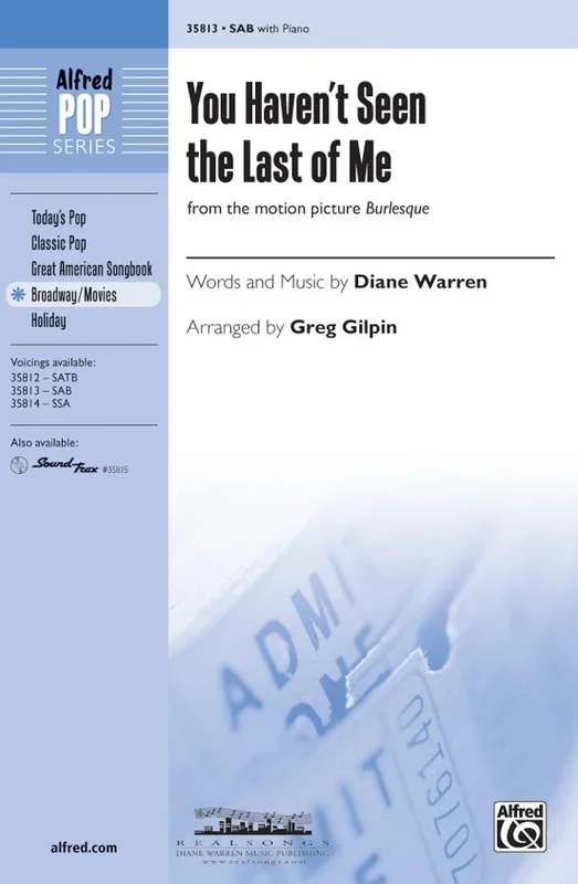 You Havent Seen The Last Of Me SAB