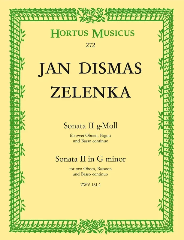 Zelenka: Trio Sonata No 2 in G for 2 Oboes & Bassoon