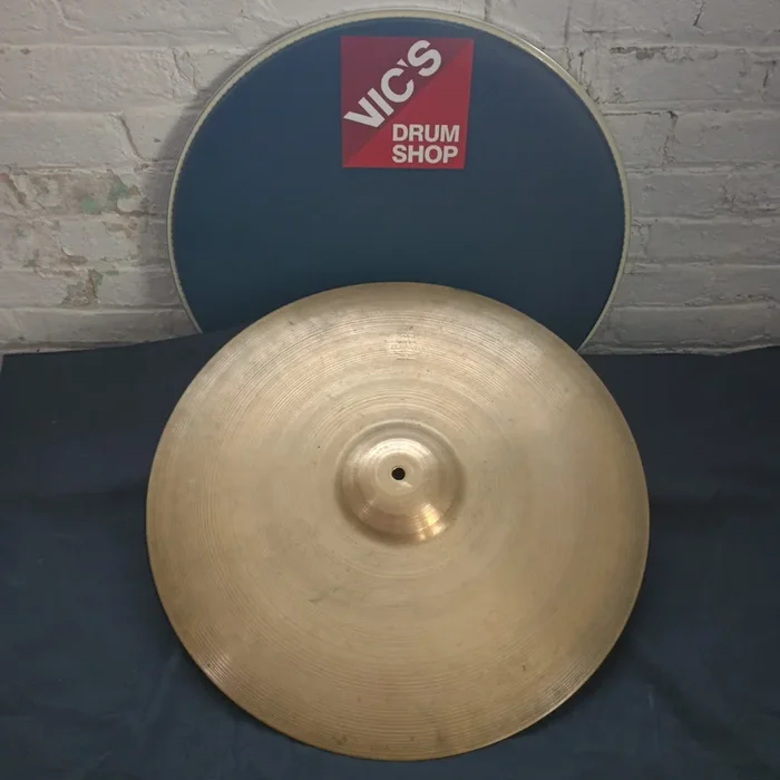 Zildjian 21″ A Series Block Logo 1950s Ride 2494g Bell Crack