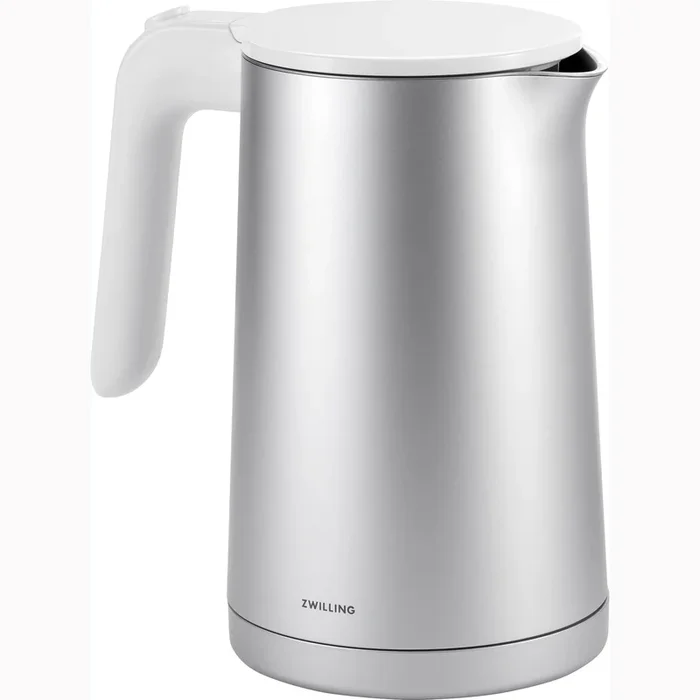 ZWILLING Enfinigy Cool Touch 1-Liter Electric Kettle, Cordless Tea Kettle & Hot Water – Silver
